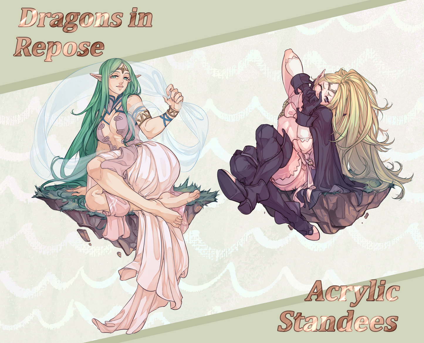 Dragons in Repose Standees