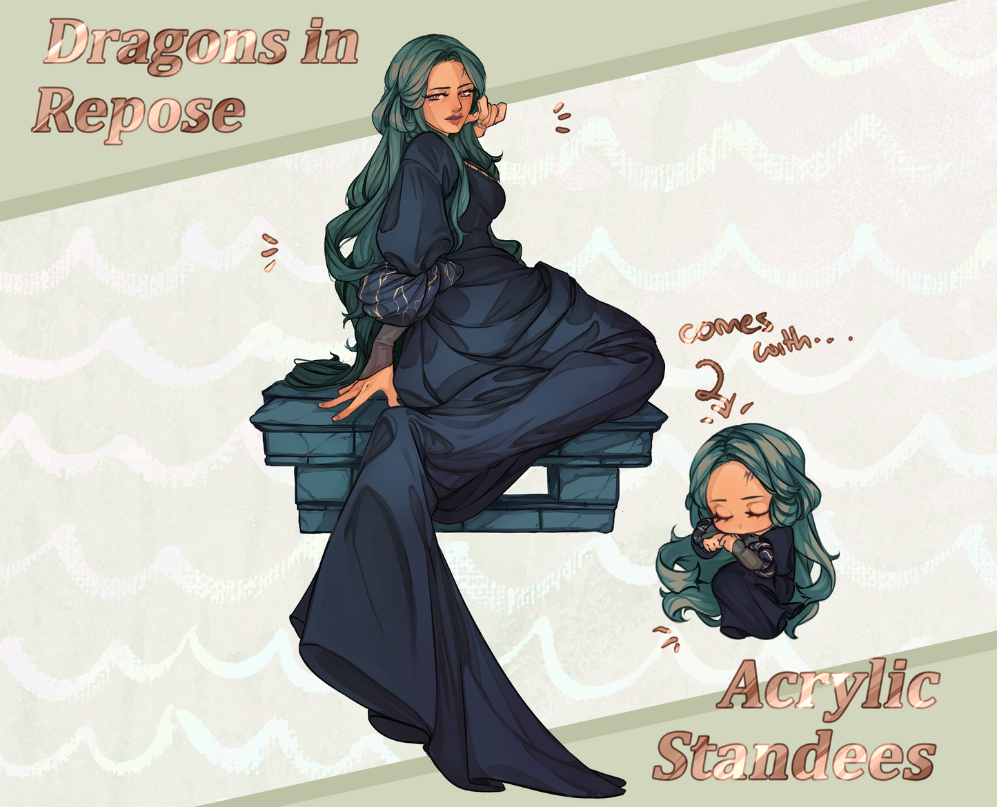 Dragons in Repose Standees