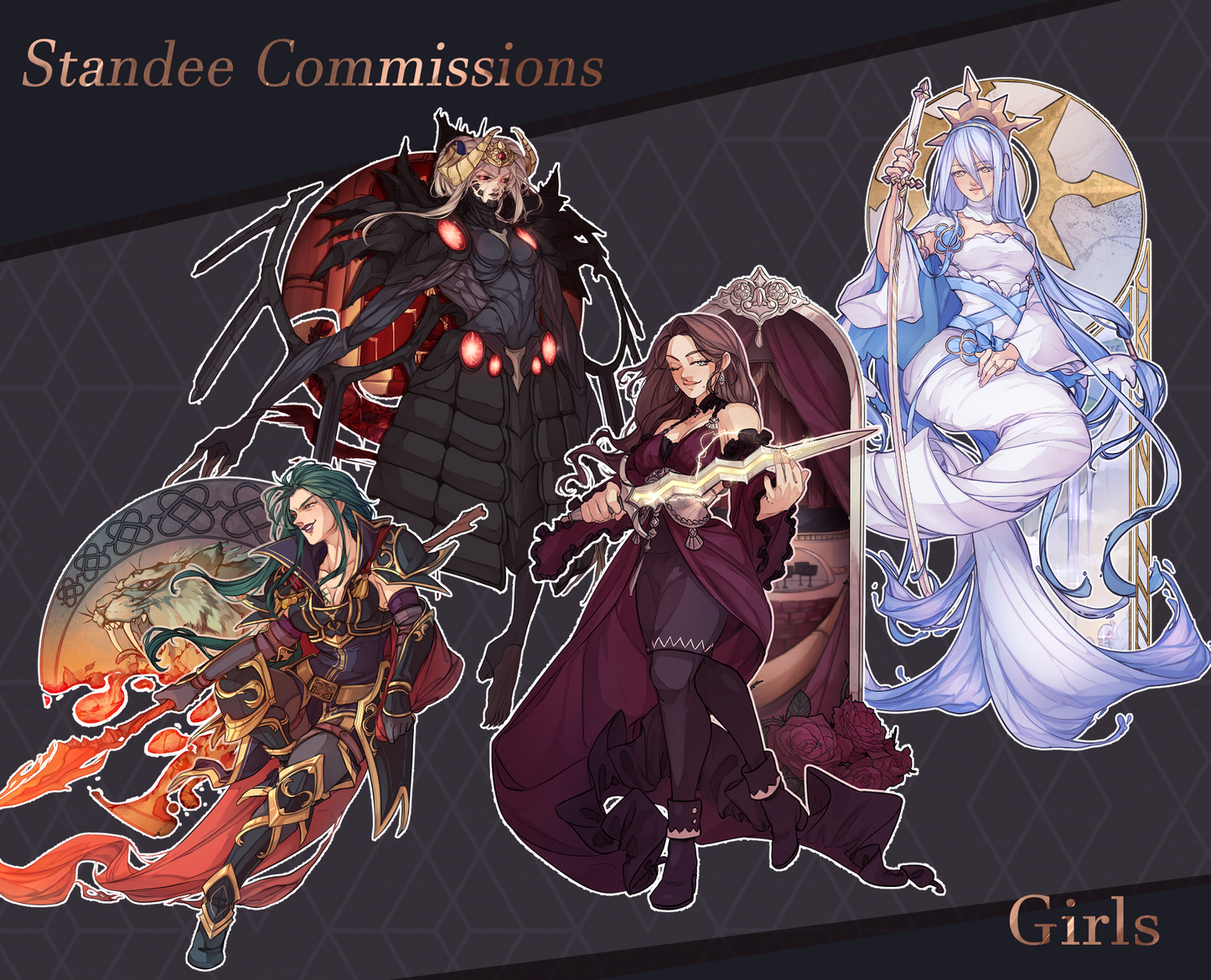 Commissioned Fire Emblem Standees: Girls