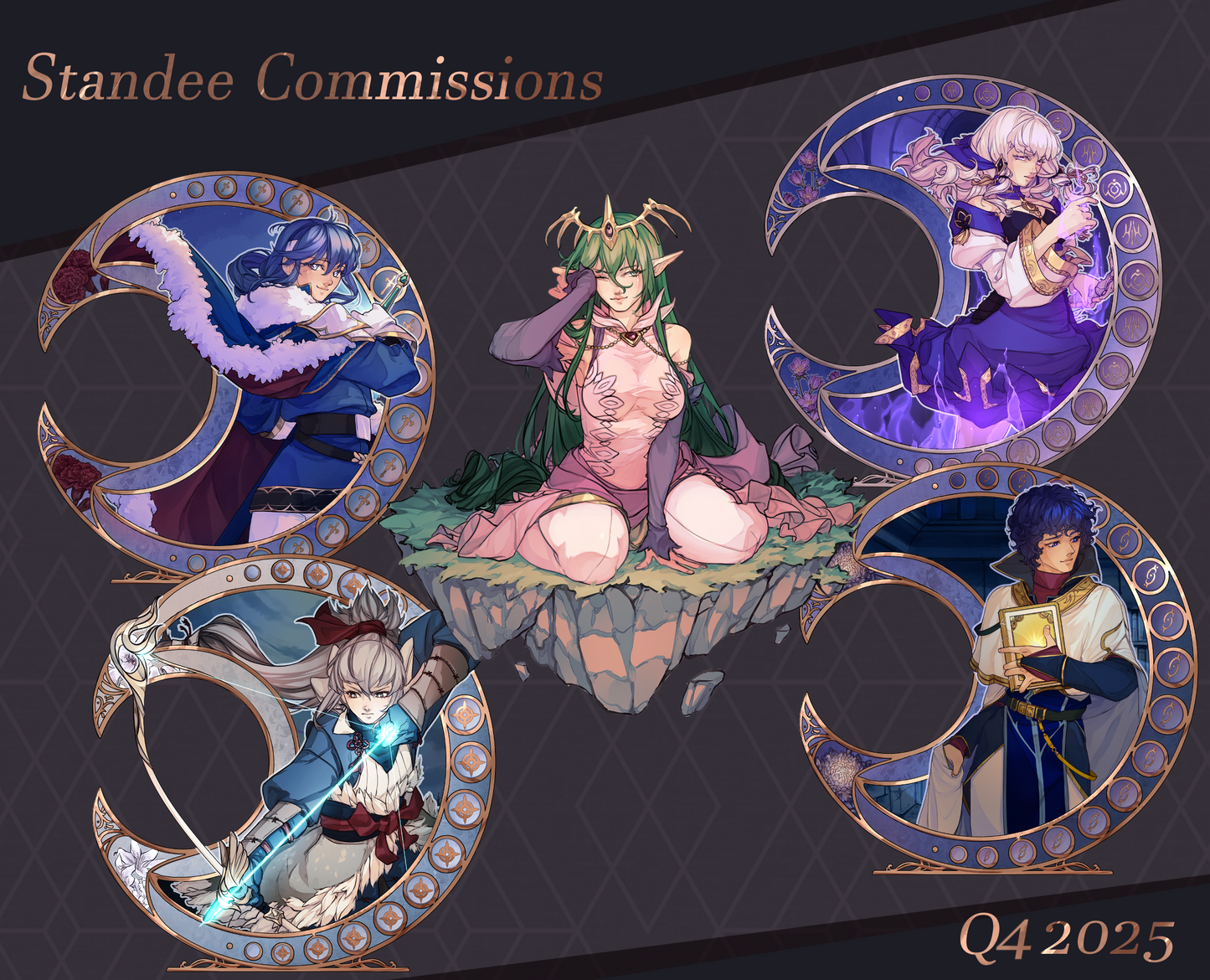 Crescent Standee Commissions