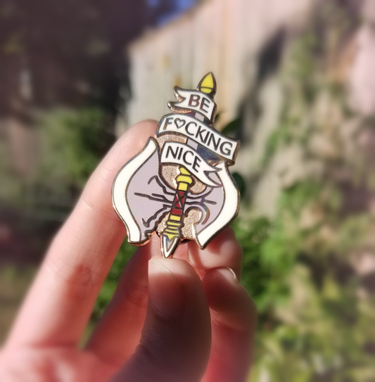 Be Nice Enamel Pin