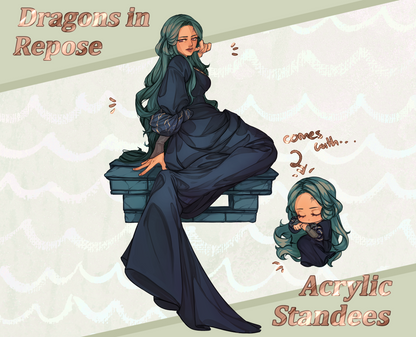 Dragons in Repose Standees