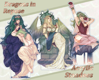 Dragons in Repose Standees